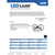 Feit LED Specialty 3.4 in. H X 9 in. W X 3.4 in. L Frost Silver LED Foldable Light