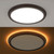 ETI 1.7 in. H X 11 in. W X 11 in. L Oil Rubbed Bronze LED Ceiling Light Fixture with Nightlight