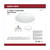 Satco Nuvo 15.75 in. H X 3.74 in. W X 15.75 in. L White LED Ceiling Light Fixture
