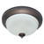 MaxLite 5.75 in. H X 5.75 in. W X 12.75 in. L Bronze/White Ceiling Fixture