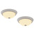 Design House Hays 4.4 in. H X 11.3 in. W X 11.3 in. L White Ceiling Fixture
