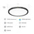 Feit EDGELIT 1.4 in. H X 11 in. W X 11 in. L Matte Black Black LED Flat Panel Light Fixture
