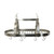 All The Rages 13.4 in. H X 18.8 in. W X 35.7 in. L Brushed Nickel Ceiling Light Pot Rack