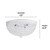 Lalia Home 6.5 in. H X 13 in. W X 13 in. L White Ceiling Light