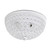 Lalia Home 6.5 in. H X 13 in. W X 13 in. L White Ceiling Light