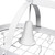 Elegant Designs 13.5 in. H X 19.25 in. W X 35.5 in. L White Ceiling Light Pot Rack