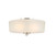 Design House Perth 7 in. H X 16 in. W X 16 in. L Satin Nickel Ceiling Fixture