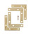 Ace 2-1/2 in. H X 3.75 in. W X 2-1/2 in. D Brass Flat Corner Brace