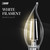 Feit White Filament BA10 E12 (Candelabra) Filament LED Bulb Soft White 40 Watt Equivalence 4 pk