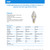 Feit C7 E12 (Candelabra) LED Bulb Soft White 4 Watt Equivalence 4 pk