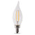 Feit Enhance CA10 E12 (Candelabra) Filament LED Bulb Soft White 40 Watt Equivalence 6 pk