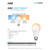 Feit LED A19 E26 (Medium) LED Bulb Color Changing 60 Watt Equivalence 1 pk