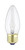 Westinghouse 25 W B11 Decorative Incandescent Bulb E26 (Medium) Warm White 2 pk