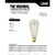 Feit The Original 60 W ST19 Vintage Incandescent Bulb E26 (Medium) Soft White 1 pk