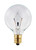 Westinghouse 20 W E12 Globe Incandescent Bulb E12 (Candelabra) White 2 pk