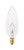 Satco 25 W BA9.5 Chandelier Incandescent Bulb E12 (Candelabra) Soft White 2 pk