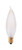 Satco 25 W CA9 Chandelier Incandescent Bulb E12 (Candelabra) Soft White 2 pk