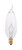 Satco 25 W CA9 Decorative Incandescent Bulb E12 (Candelabra) Soft White 1 pk