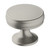 Amerock Renown Traditional Round Cabinet Knob 1-1/4 in. D 1-1/8 in. Satin Nickel 1 pk