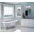 Westinghouse 3-Light Brushed Nickel White Wall Sconce