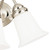 Westinghouse 3-Light Brushed Nickel White Wall Sconce