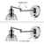 Globe Electric Parker 1-Light Chrome Clear Industrial Vintage style Wall Sconce