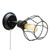Globe Electric Verdun 1-Light Matte Black Vintage Wall Sconce