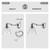 Globe Electric 1-Light Chrome Metallic Wall Sconce