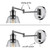 Globe Electric 1-Light Chrome Metallic Wall Sconce