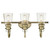 Westinghouse 3 Polished Brass Bronze Wall Sconce w/Remote