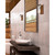 Westinghouse Burnell 1-Light Burnwood Brown Wall Sconce