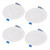 Halo HLB Lite Matte White 4 in. W LED Canless Recessed Downlight 10.1 W