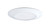 Halo Gloss White 6 in. W Plastic Shower Lens/Trim