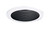 Halo Gloss Black/White 6 in. W Aluminum Baffle Trim