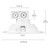Globe Electric Value Pack White 6 in. W Plastic LED Canless Recessed Downlight 11 W