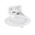 Globe Electric Value 4 Pack White 5 in. W Plastic LED Canless Recessed Downlight 60 W