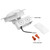 Globe Electric Value 4 Pack White 5 in. W Plastic LED Canless Recessed Downlight 60 W
