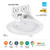Globe Electric Value 4 Pack White 5 in. W Plastic LED Canless Recessed Downlight 60 W