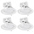 Globe Electric Value 4 Pack White 5 in. W Plastic LED Canless Recessed Downlight 60 W