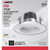 Satco Nuvo White 4 in. W Plastic LED Dimmable Recessed Downlight 7.5 W