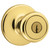 Kwikset Tylo Polished Brass Entry Knobs 1-3/4 in.