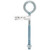 Hampton 3/8 in. X 6 in. L Zinc-Plated Steel Eyebolt Nut Included