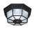 Heath Zenith Motion-Sensing Hardwired Incandescent Black Ceiling Light