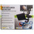 Maxsa Motion-Sensing Solar Powered LED Black Security Light with Video Camera