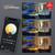 Globe Electric Smart Home Wi-Fi Hardwired LED Black Security Light with Video Camera