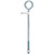 Hampton 1/2 in. X 12 in. L Zinc-Plated Steel Eyebolt Nut Included