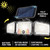 Bell & Howell Bionic Motion-Sensing Solar Powered LED Black Floodlight