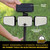Bell & Howell Bionic Motion-Sensing Solar Powered LED Black Floodlight