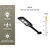 Classy Caps Motion-Sensing Solar Powered LED Black Security Light
