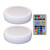 Westek White Battery Powered LED Puck Light with Remote 2 pk